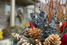 Winter Holiday Planter